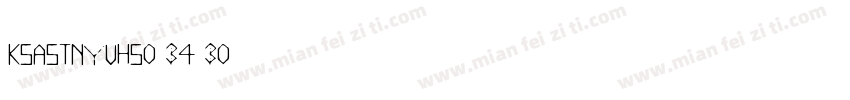 KSASTNYUHS0 34 30字体转换